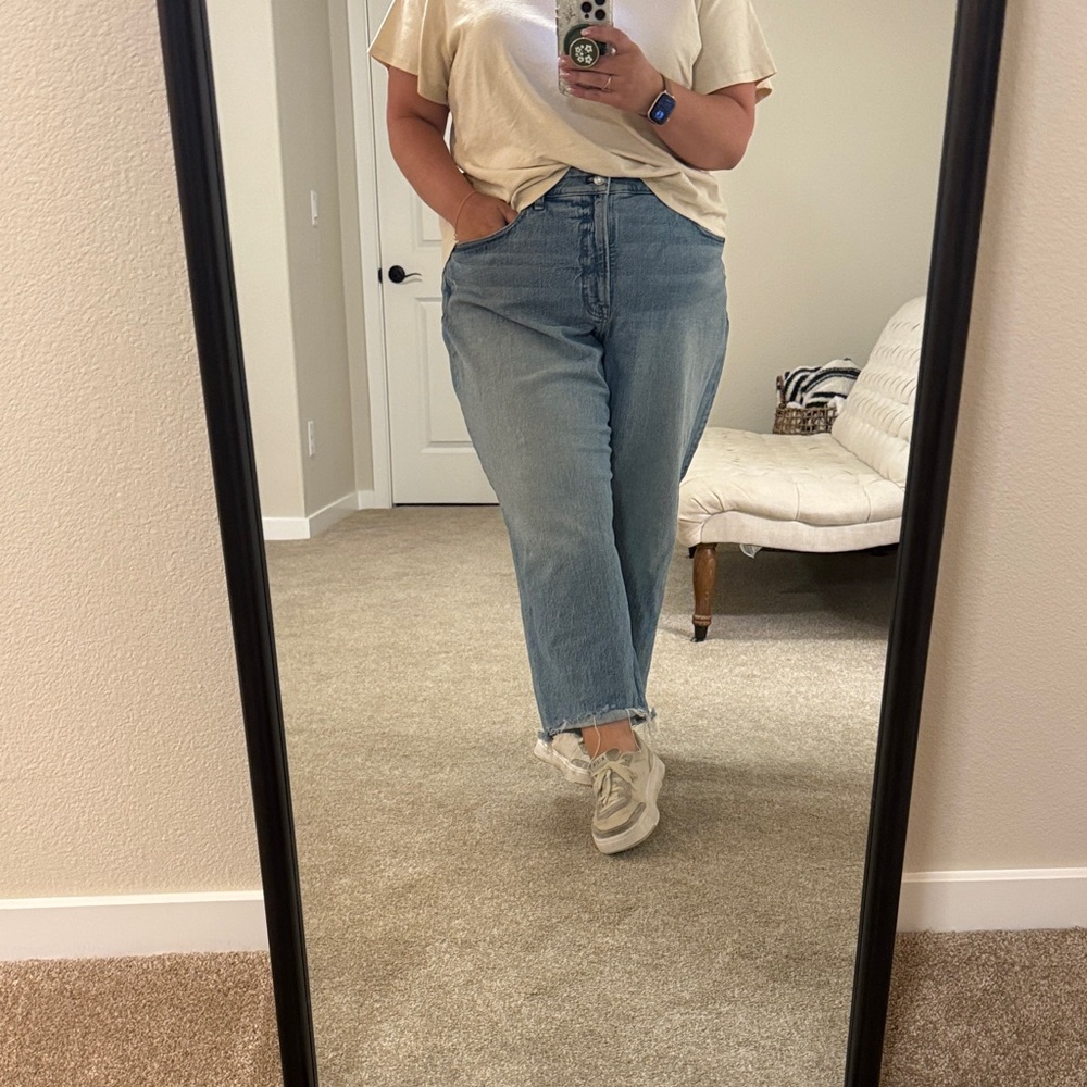 Madewell perfect vintage wide leg crop Jean